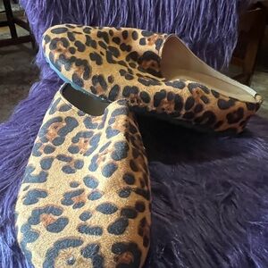 Leopard Print Women's Slip-On Shoes